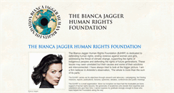 Desktop Screenshot of biancajagger.org