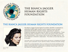 Tablet Screenshot of biancajagger.org